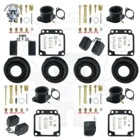 Y003-4-im-fl-4 Speedautomotoparts 4pcs Ultimate Carburetor Rebuild Repair Kit For Xj650 With Floats Intake Man -us