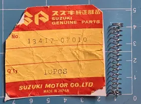 13417-07010 Suzuki 1968 B100p B105p Kt120 Starter Plunger Spring