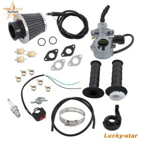 5888375 Tectech For 50cc 70cc 90cc 110cc 125cc Carburetor Air Filter Throttle Handle Grips Cable
