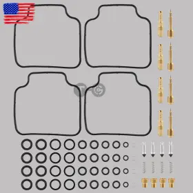 Topgearsltd 710414558102 4 X Carburetor Rebuild Kit For Honda Nighthawk 650 Cb650sc 1985 Carb