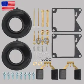 Topgearsltd 710414558775 Carburetor Carb Repair Rebuild Diaphragm For 1981-83 Yamaha Xv920 Xv 920 Virago