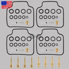 Topgearsltd 710414680599 4 X Carburetor Rebuild Kit Cb650sc For 1983 1985 Honda Nighthawk 650 Carb