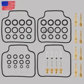 Topgearsltd 710414697894 4 X Carburetor Rebuild Kit Cb650sc For 1983-1985 Honda Nighthawk 650 Carb
