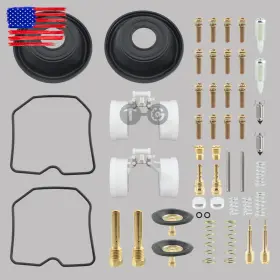 Topgearsltd Ex250 1996-2007 For Kawasaki F Ninja 250r Carburetor Repair Rebuild Kit Float Diaphragm