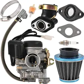 Trkimal-778832 Trkimal Gy6 50cc 49cc Carburetor For 139qmb 4 Stroke Scooter Atv Moped Go Kart