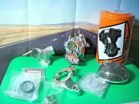 35-0870 V-twin Manufacturing Harley Shorty Carb Kit 40mm 1-7/8 Inch Evo Tc Fxst Flst Flh Oko X1