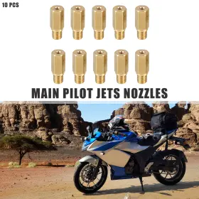X Autohaux 716058268407 Motorcycle Main Jets Nozzles 178 180 182 185 188 190 192 195 198 200 10pcs