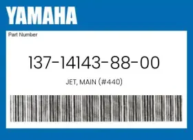 Yamaha 137-14143-88-00 Genuine Jet Main #440 -