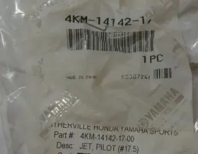 4km-14142-17-00 Yamaha Grizzly 350 Yfm350 400 450 Carburetor Pilot Jet Hr/10