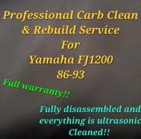 5ys-14900-00-00 Yamaha 86-93 Fj1200 Professional Carb Clean And Rebuild Service Fj 1200