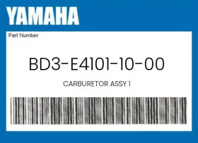 Bd3-e4101-10-00 Yamaha Genuine Carburetor Assy 1 -