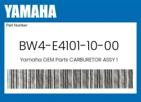 Bw4-e4101-10-00 Yamaha Genuine Carburetor Assy 1 -