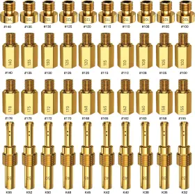 Xk-zlk02-pe Yoxufa 40pcs Carburetor Main Jets Slow Pilot Jet Kit For Pe Pwk Cvk Oko Dirt Bike Atv