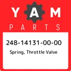 248-14131-00-00 Yamaha Spring, Throttle Valve 248141310000, New Genuine Oem Part. Price: $19.66.