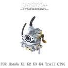 Carburetor Fit For Honda K1 K2 K3 K4 Trail CT90 1976-1977 New. Price: $24.13.