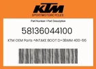 Ktm Genuine Intake Boot D=38MM 400-660 Lc 58136044100 New. Price: $34.76.