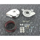 S&s Cycle Chrome Teardrop/slasher Air Cleaner Kit For Super E/g Carbs 17-0416 New. Price: $316.95.