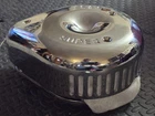 Nos S&s Super 378 Chrome Teardrop Desperado Air Cleaner Cover 84-92 Bt New. Price: $225.00.