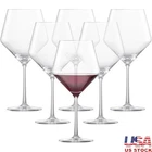 Red Wine Glass Set Of 6 Geometric Crystal Dishwasher Safe Burgundy Goblets New. Price: $125.29.