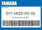 Yamaha Genuine Screw, Air Adjusting 5YT-14123-00-00 New. Price: $73.41.