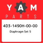 4D3-1490H-00-00 Yamaha Diaphragm Set 5 4D31490H0000, New Genuine Oem Part. Price: $78.24.