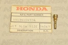Nos Honda CA72 CA77 CB72 CL72 XL175 K0-K2 Carburetor Slow Jet #45 99134-04504 New. Price: $11.54.