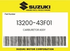 Suzuki Genuine Carburetor Assy 13200-43F01 New. Price: $164.22.