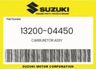 Suzuki Genuine Carburetor Assy 13200-04450 New. Price: $164.22.