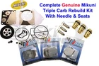 Yamaha Genuine Mikuni Triple Carburetor Rebuild Kit & Needle/seat Xlt 1200 New. Price: $209.95.