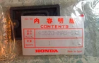 Honda Oem Front Brake Master Cylinder Diaphragm 45520-MA5-672 Nos New. Price: $14.95.