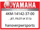 Yamaha Oem Part 4KM-14142-37-00 Jet, Pilot (#37.5) New. Price: $10.99.