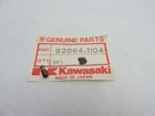 92064-1104 Nos Kawasaki KX60 KDX80 #40 Jet Pilot Y508I New. Price: $7.15.