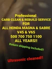 Honda Sabre V65 Professional Carb Clean & Rebuild Service VF1100S Used. Price: $449.00.