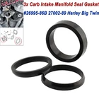 3PCS Seal Carburetor Intake Manifold Gasket Kit 27002-89 26995-86B For Harley Us New. Price: $10.73.