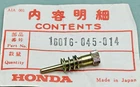 New Genuine Honda 16016-045-014 Z50 K0-K2 Carburetor Adjutment Screw. Price: $18.64.