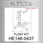HE146-0437 Float Kit Fits John Deere (surplus Open Box) New. Price: $263.62.