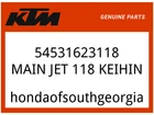 Ktm Oem Part 54531623118 Main Jet Keihin New. Price: $15.58.