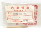 Genuine Honda CR125R ATC250R Oem Carburetor Jet Needle Set 16202-KA3-004 New Nos. Price: $29.99.