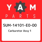 5UM-14101-E0-00 Yamaha Carburetor Assy 5UM14101E000, New Genuine Oem Part. Price: $1607.99.
