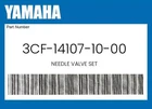 Yamaha Genuine Needle Valve Set 3CF-14107-10-00 New. Price: $35.25.
