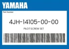 Yamaha Genuine Pilot Screw Set 4JH-14105-00-00 New. Price: $30.99.