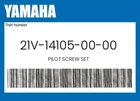 Yamaha Genuine Pilot Screw Set 21V-14105-00-00 New. Price: $16.82.