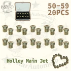 Box- Holley Carburetor Main Jets For Gas Kit 50-59 20PACK 1/4-32 -us New. Price: $30.73.