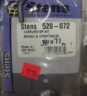 Carburetor Kit Briggs & Stratton 394989 520-072 Stens Brand T76 New. Price: $27.05.