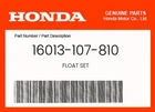 Honda Genuine Float Set 16013-107-810 New. Price: $37.09.