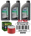 For Bmw F650GS G650 X Bel-ray Synthetic 10W50 Oil Change Kit & Filter New. Price: $69.89.