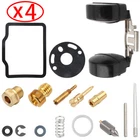 4X New K4 Carburetor Rebuild Repair Kit & Float FL-H008-US-4-UW. Price: $21.99.