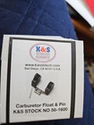 & 56-1600 Carburetor Float / Pin Kawasaki Suzuki Yamaha New. Price: $18.00.