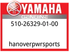 Yamaha Oem Part 510-26329-01-00 Cap, Rubber New. Price: $8.49.