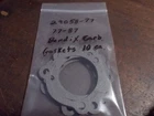 29058-77 , Bendix Zenith Carb. Gasket's 10EA. Shovelhead Sportster. New. Price: $12.95.